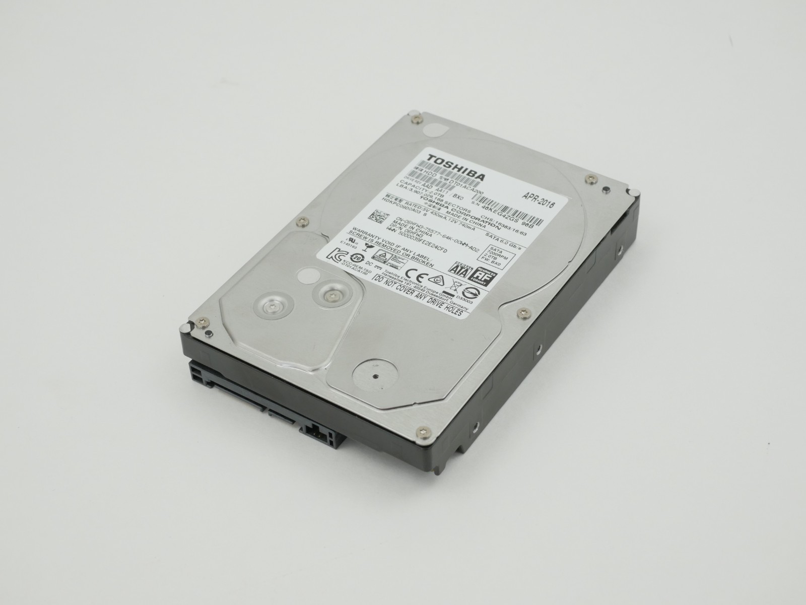 Dell Toshiba 2TB 7200 RPM 64MB Cache SATA 6.0Gbps 3.5" DT01ACA200 6HFW3