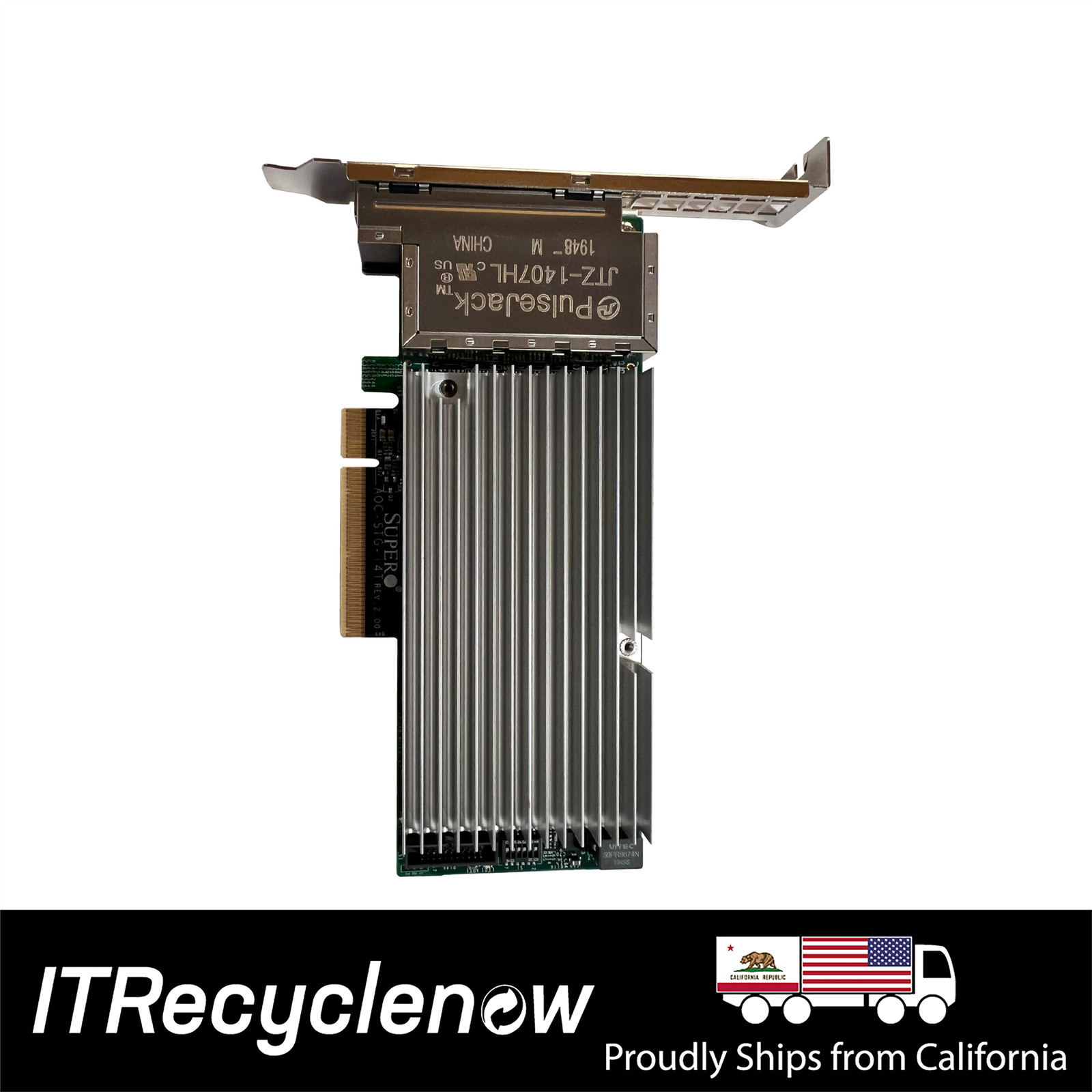 Supermicro AOC-STG-i4T 10GB RJ45 Quad Port PCIe x8 Intel 82580 Server NIC - High