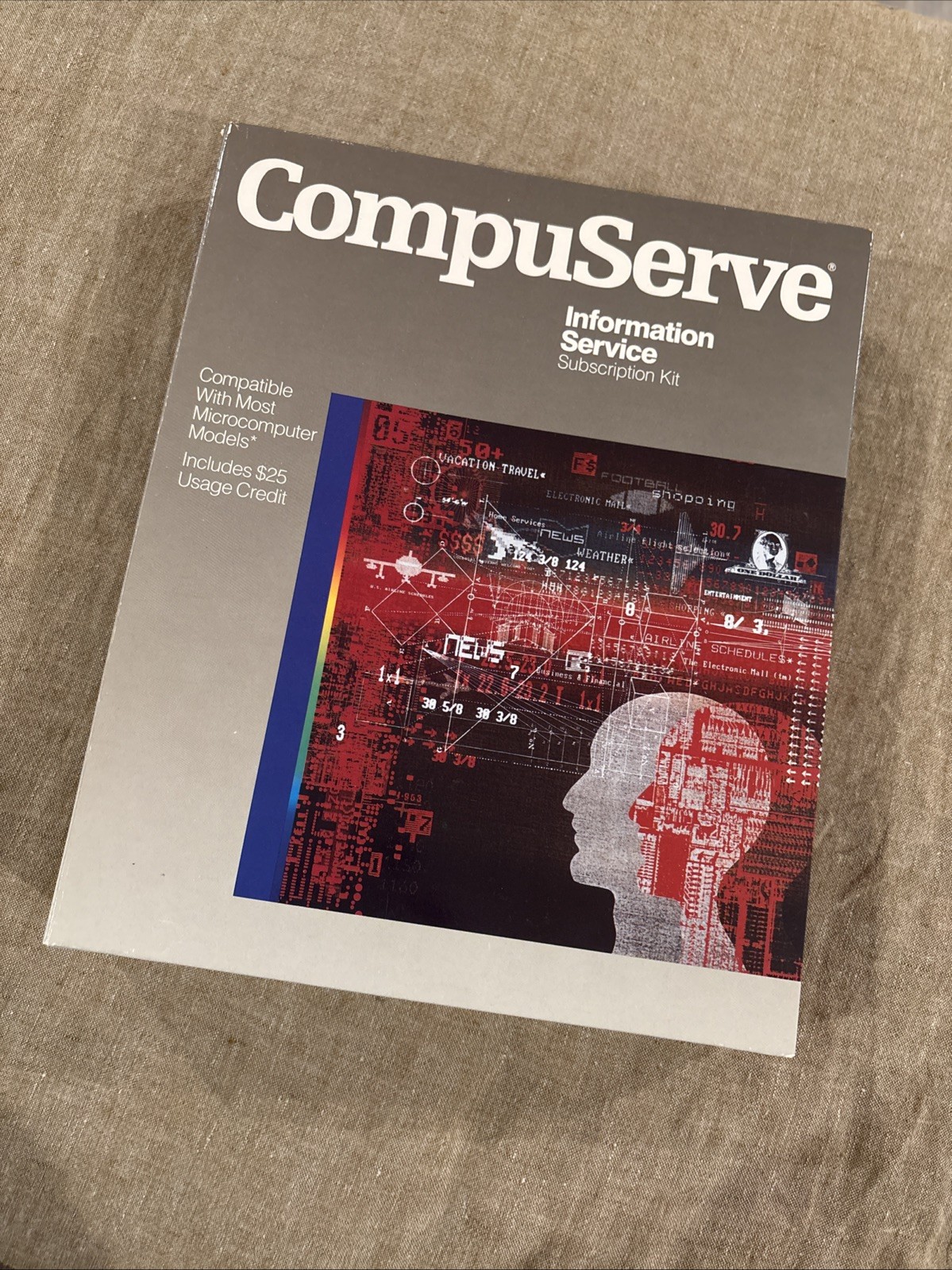 CompuServe Information Service User's Guide Hard Cover 1985 Vintage RARE