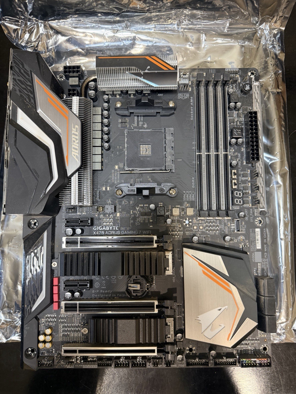 GIGABYTE X470 AORUS GAMING 7 WIFI AM4 Motherboard SN181100009418 UNTESTED AS-IS