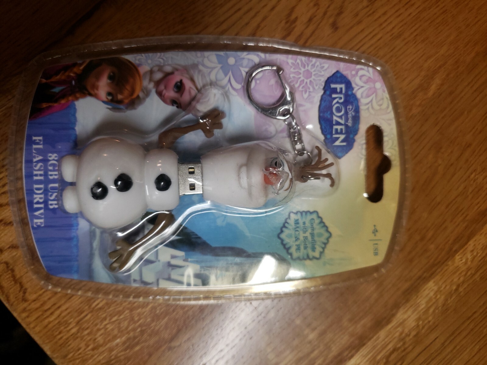 NEW Disney Frozen Olaf Shaped 8GB USB Flash Drive Plug & Play SEALED
