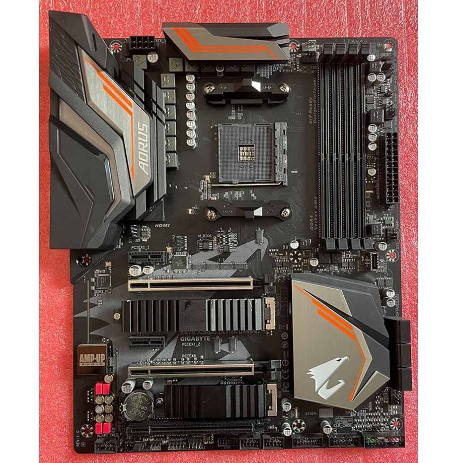 FOR Gigabyte X470 AORUS ULTRA GAMING Motherboard DDR4 AM4 AMD X470 ATX Test OK