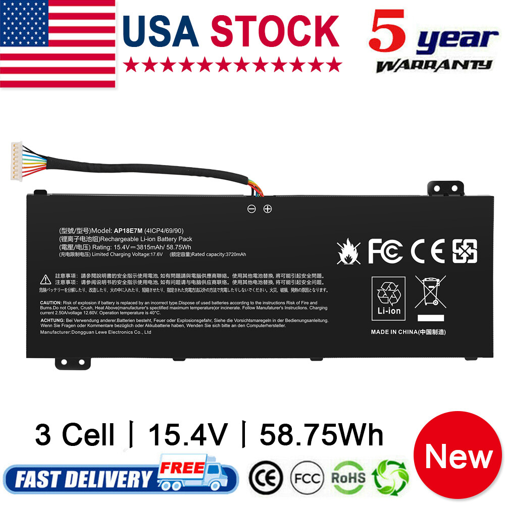 For Acer Nitro 5 AN515-55 AN515-57 AN515-58 Laptop Battery KT.0040G.013