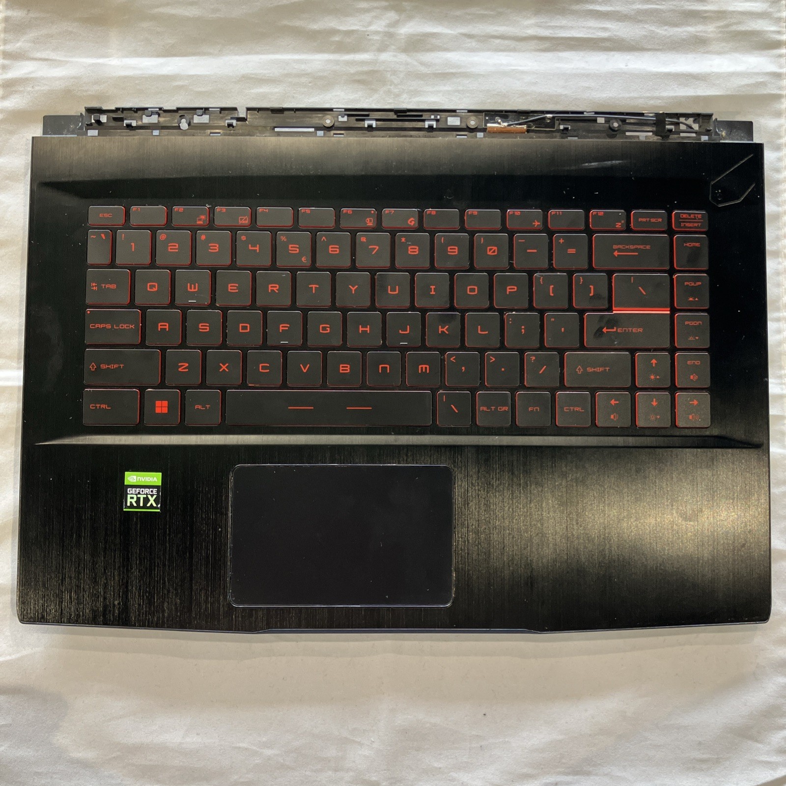 For MSI GF65 9SD 9SE 10SD MS-16W1 Palmrest Backlit Keyboard Black 15.6in US