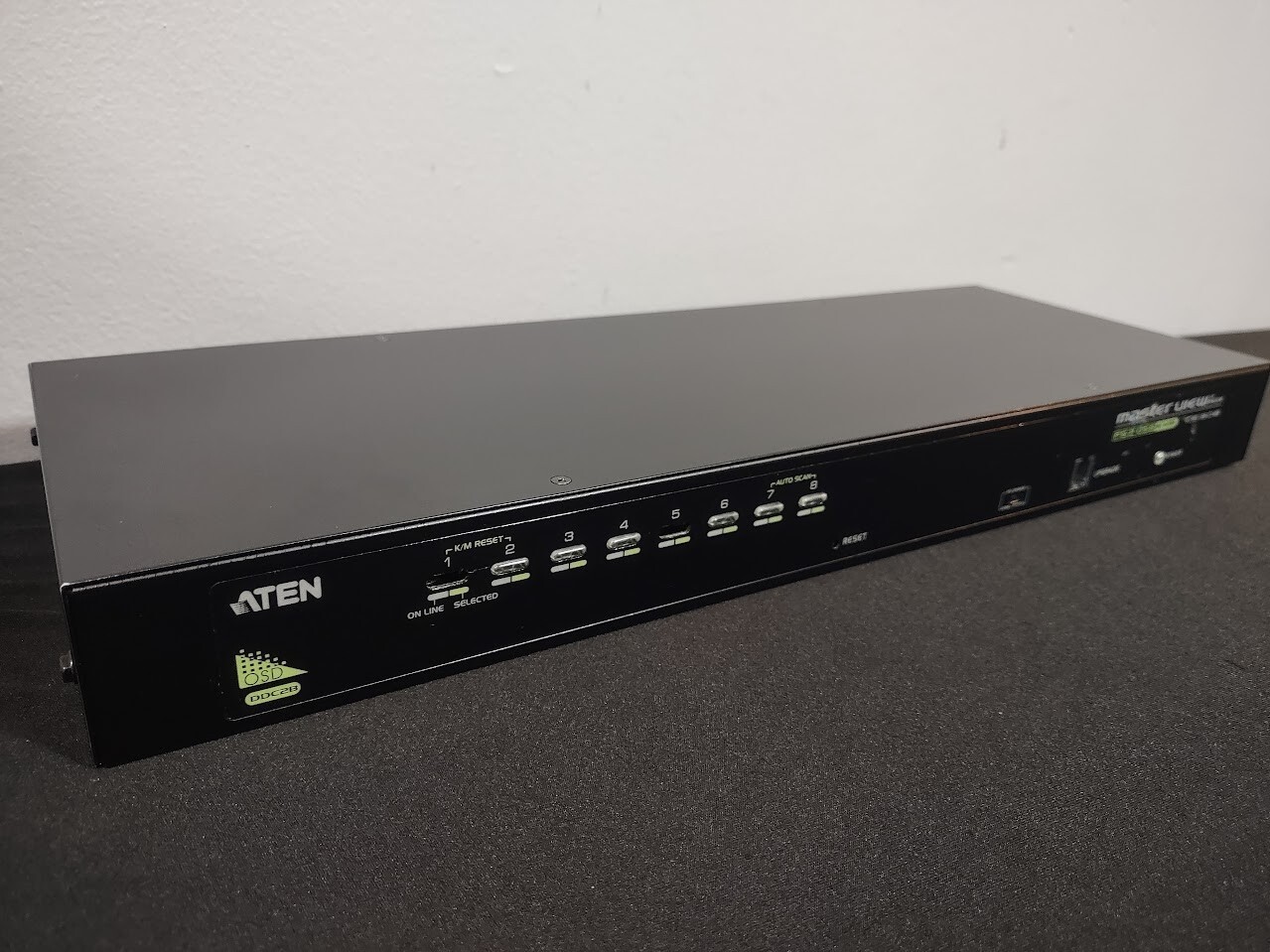 Aten OSD DDC2B CS1308 Master View Max 8-Port PS2 USB VGA KVM Switch, *READ* 2