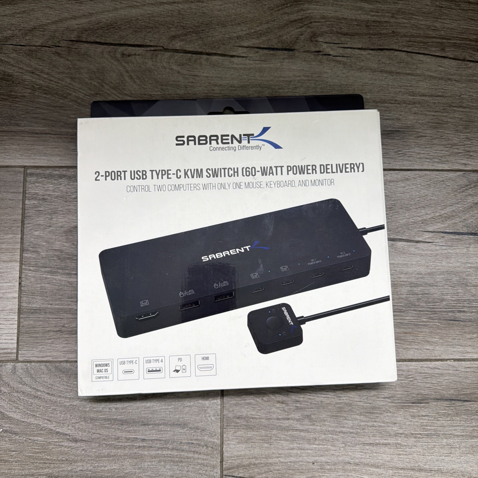 Sabrent USB Type-C Dual KVM Switch With Power Delivery   [USB-CKDH]
