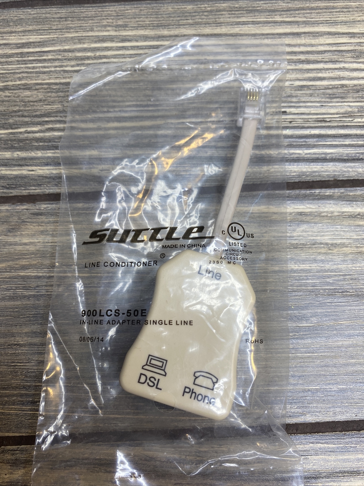 Suttle Line Conditioner Single In-Line Adapter Phone DSL Model 900LCS-50E A2