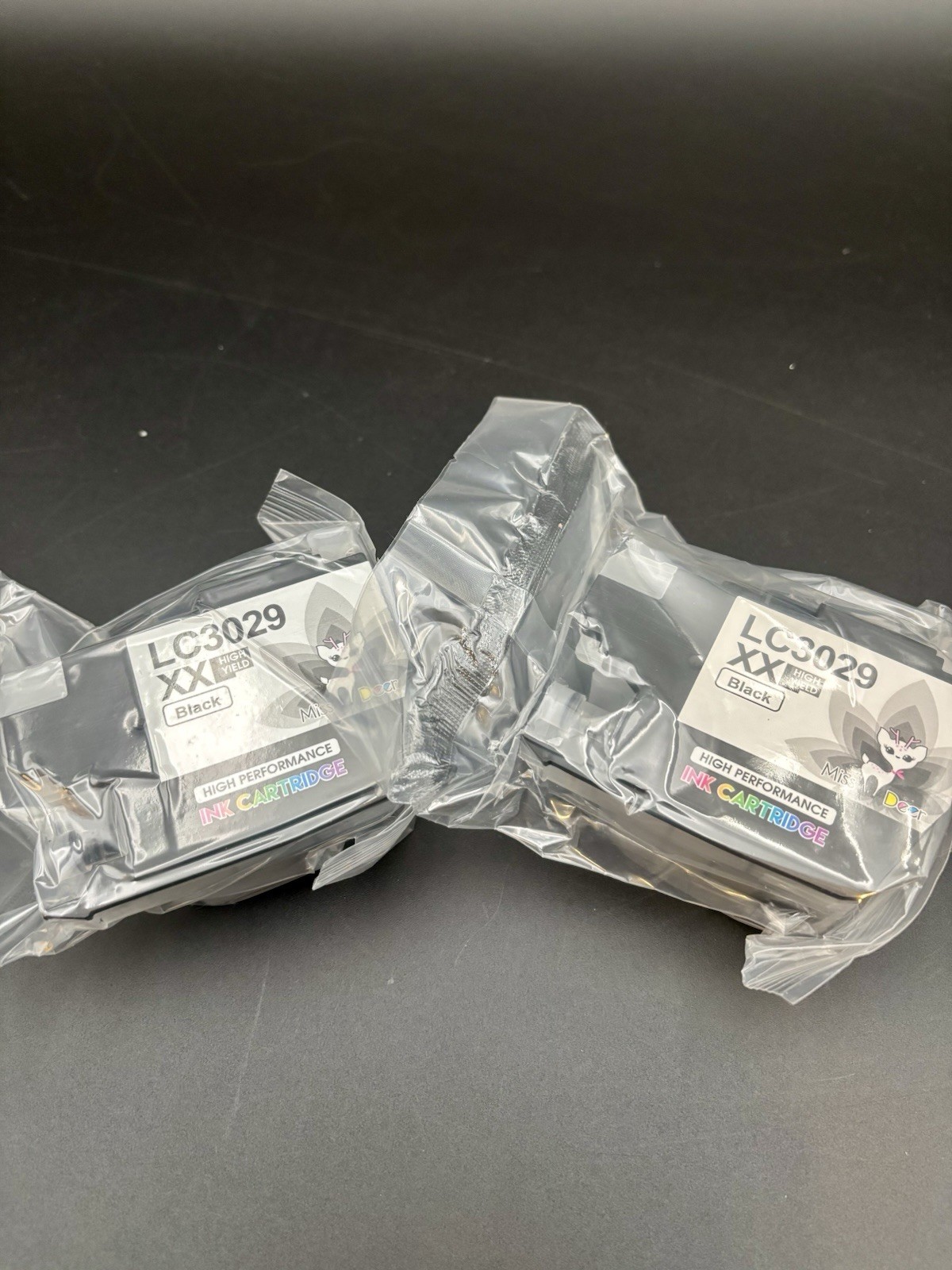 Miss Deer LC3029XXL Black Ink Cartridges for Brother MFC Set of 2