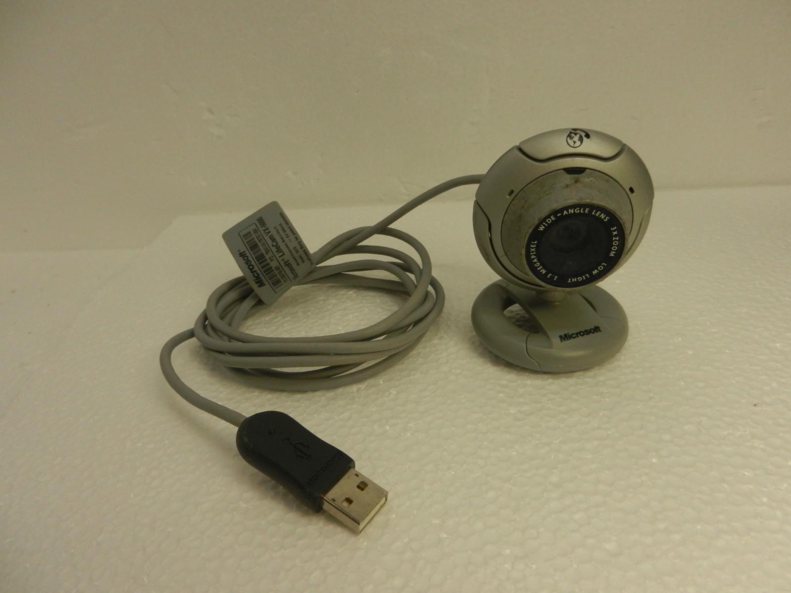 Microsoft LifeCam VX-6000 Webcam Gray Grey USB