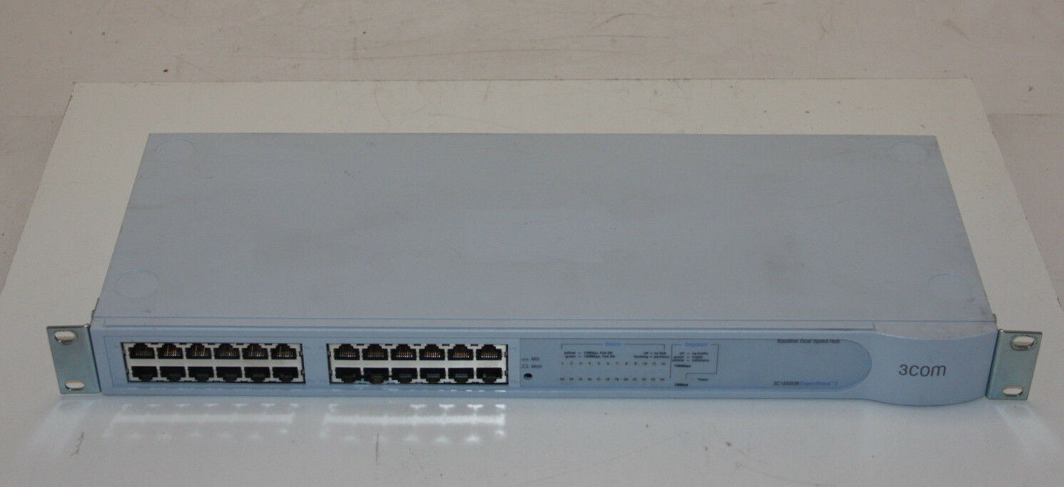 3COM 3C16593B Super Stack III 3 24-Port Baseline Dual Speed Hub Network
