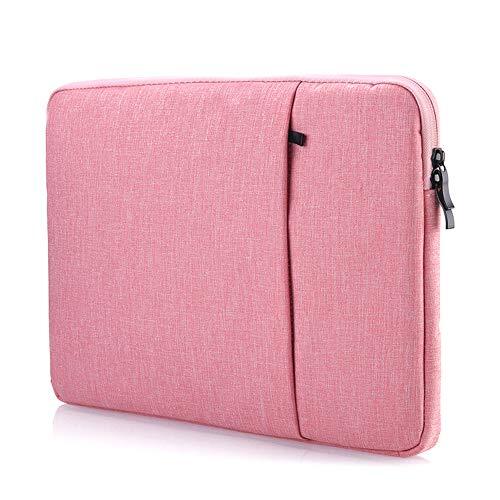  12-Inch Laptop Tablet Sleeve Case Canvas Cover for 2022-2014 12-13 Inches Pink