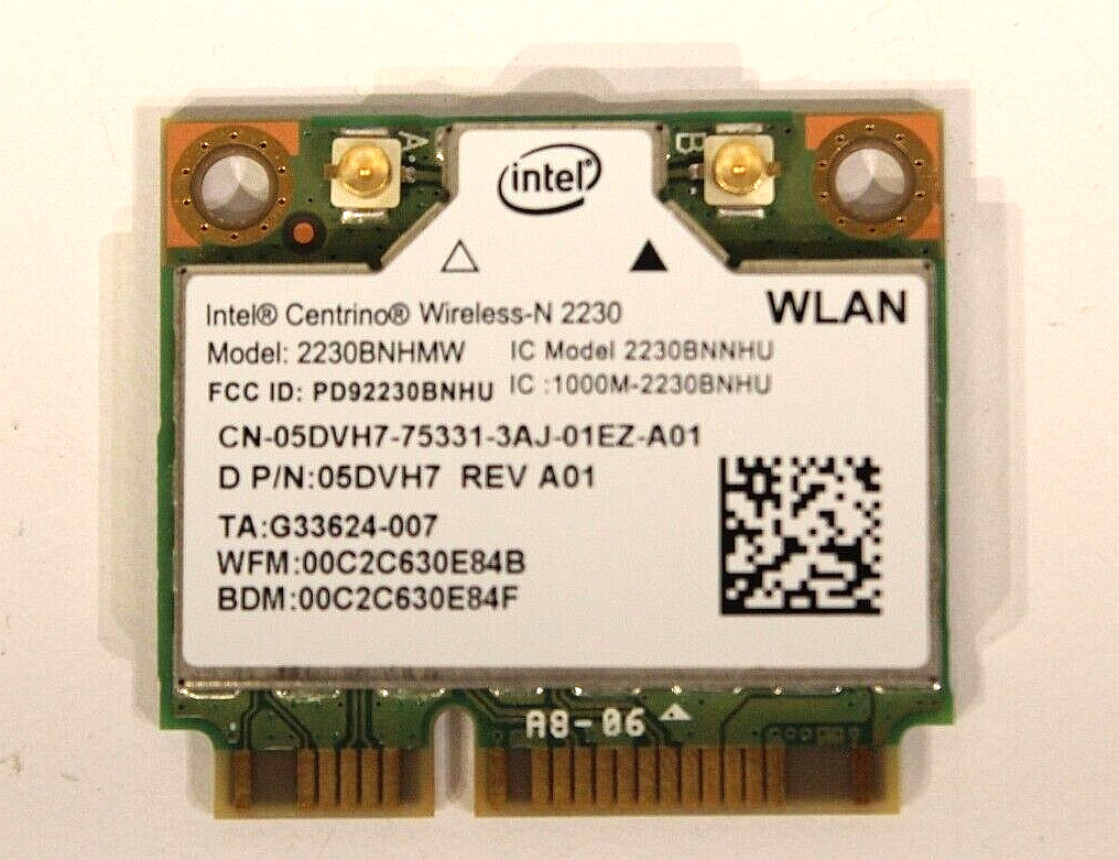 5DVH7 Dell Intel Centrino Wireless-N 2230 WiFi 802.11/g/n BT Half Mini PCI NEW~