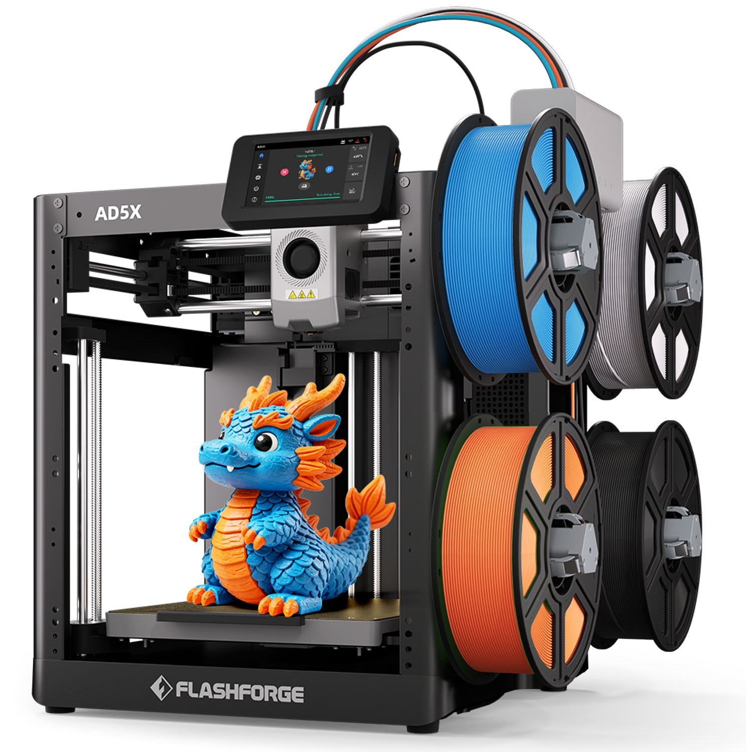 FLASHFORGE AD5X Multi-Color 3D Printer Max 600mm/s Print Auto Leveling Core XY