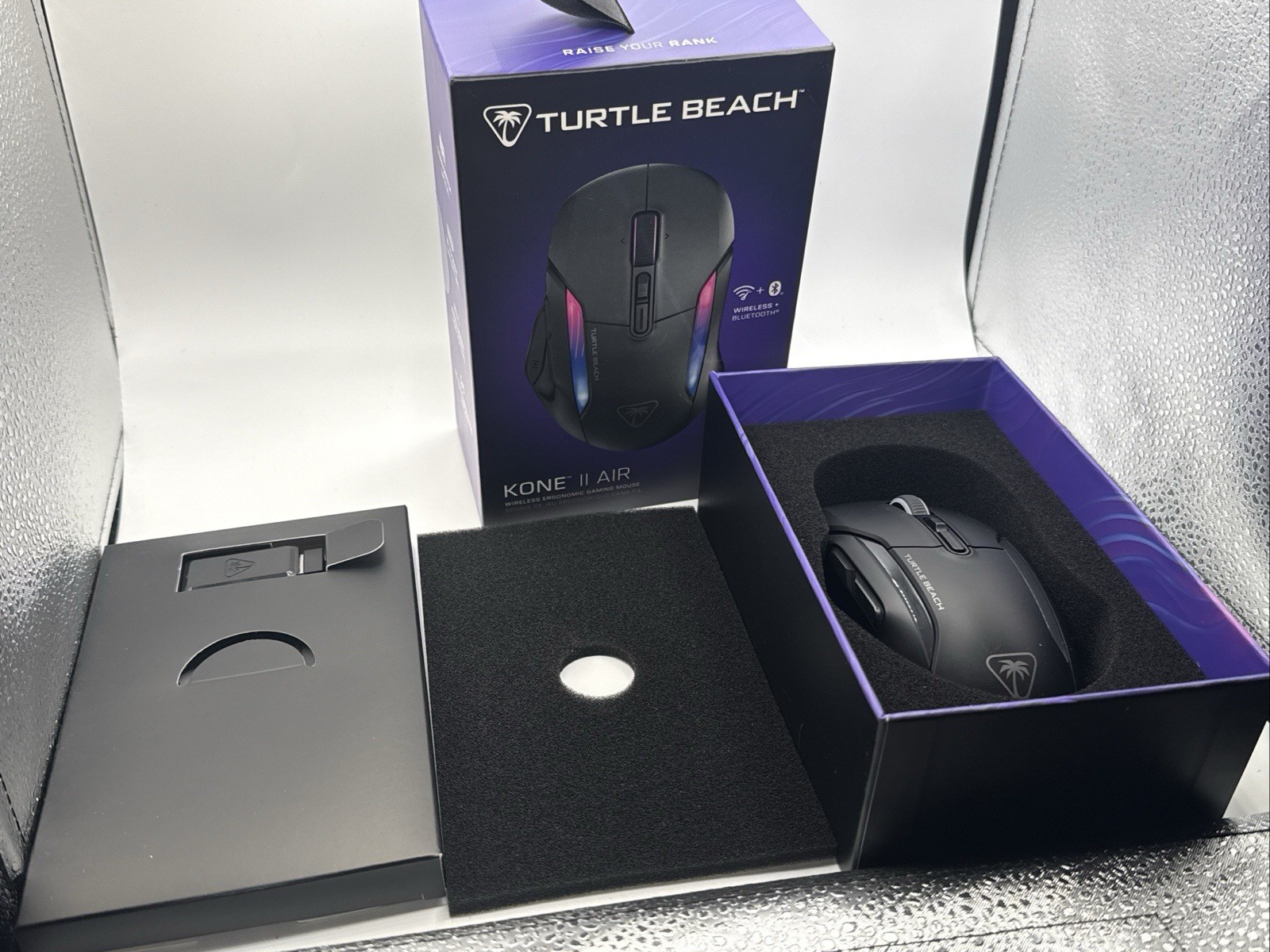 Turtle Beach Kone II Air Wireless Gaming Mouse w/ RGB Lighting – Ash Black