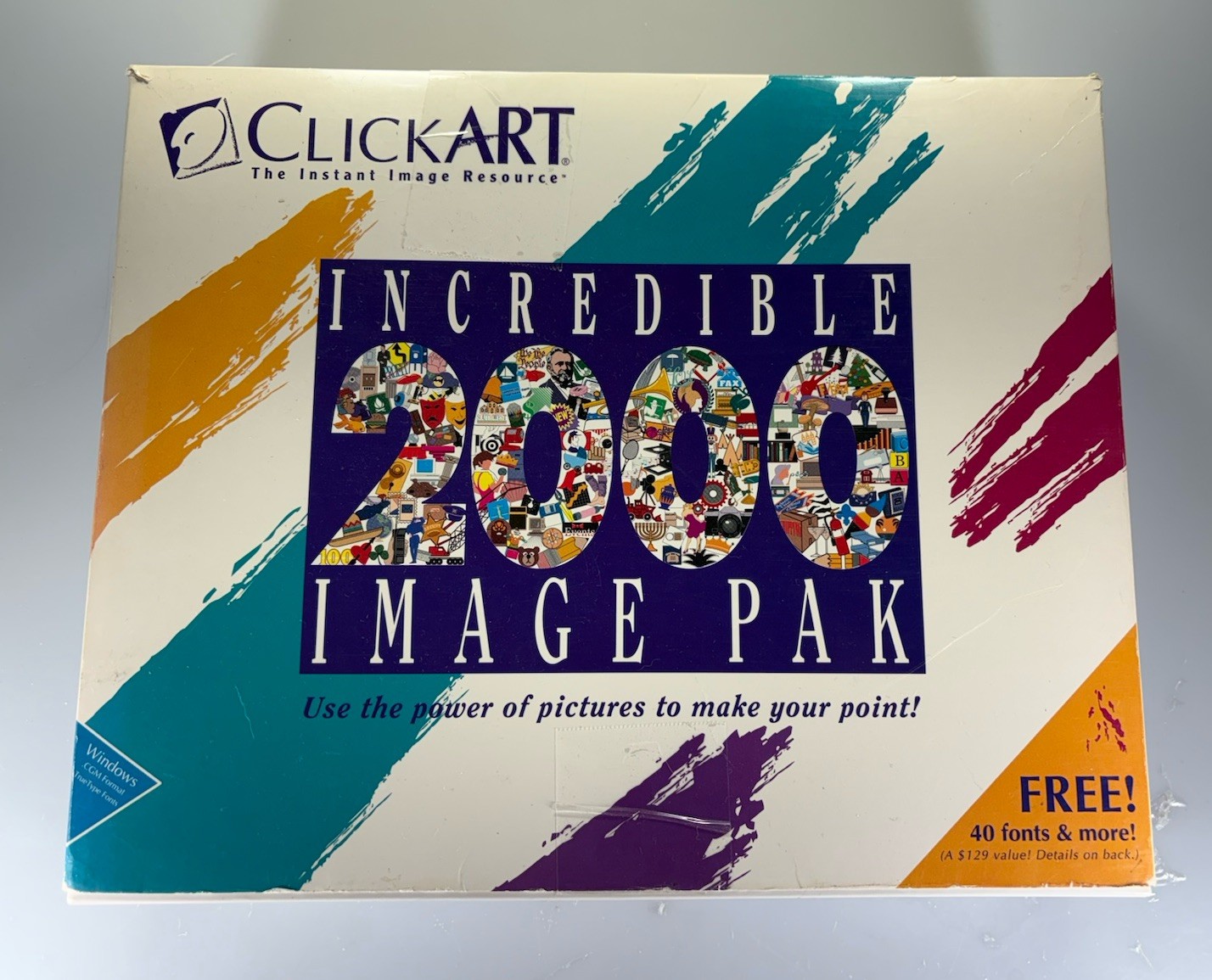 Clickart Incredible 2000 Image Pak - PC / IBM / Tandy (10) 3.5” Floppy Set