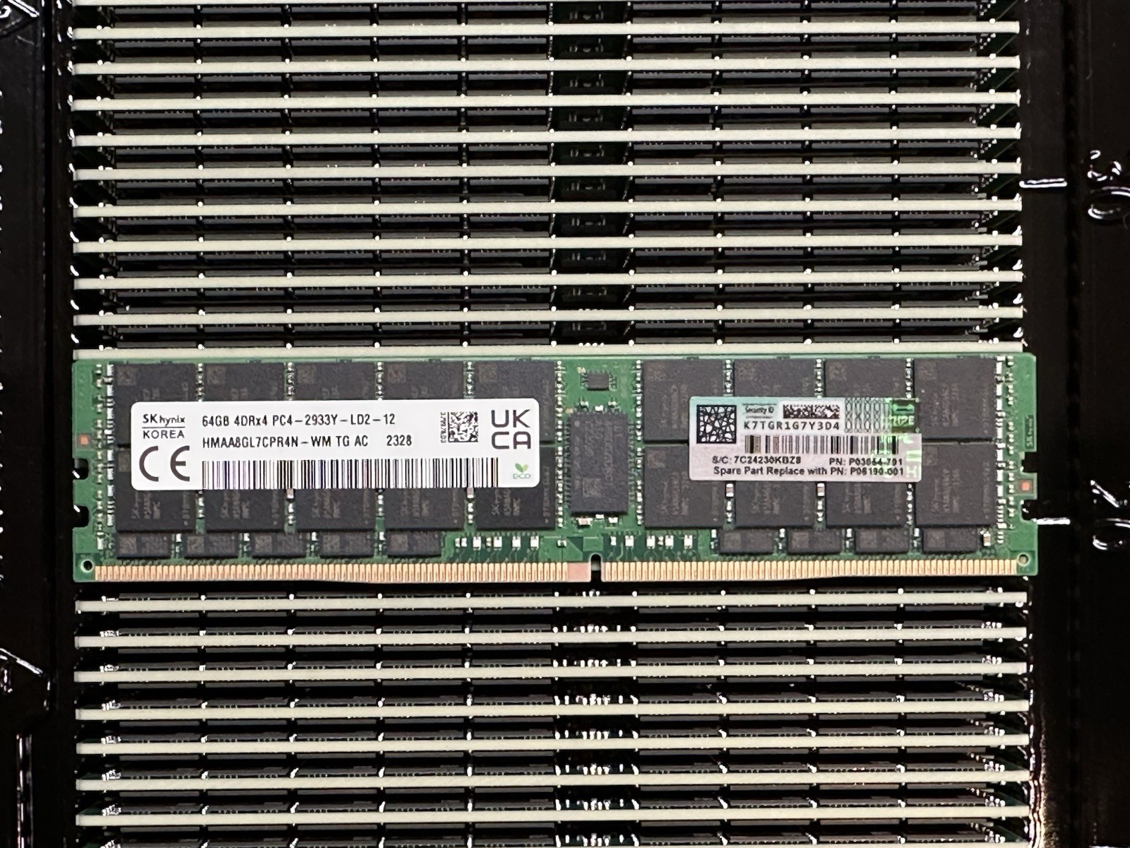 HPE 1x 64GB 4DRx4 DDR4-2933-L ECC LRDIMM P03054-791 P03054-091 Server RAM Memory