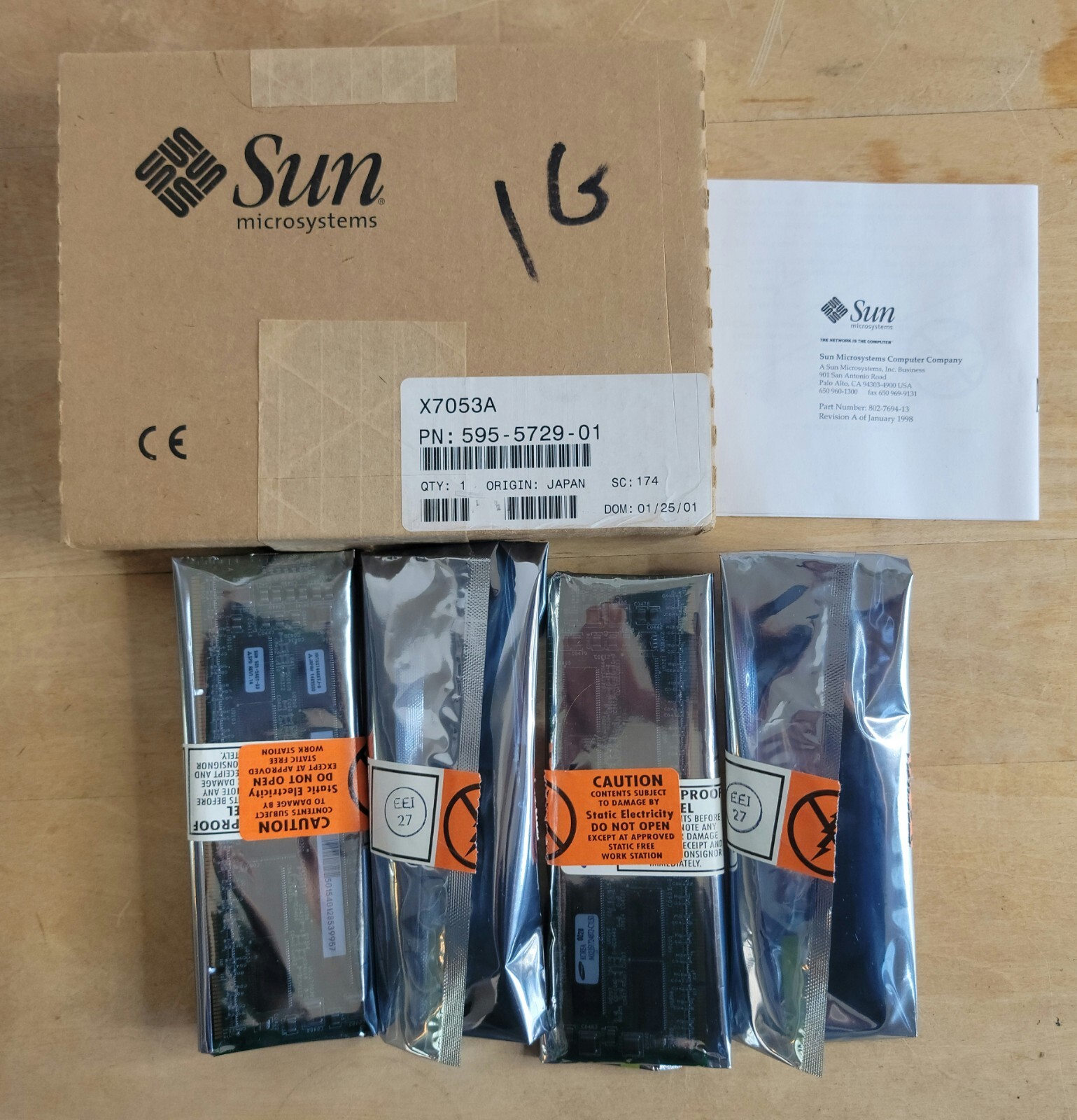 SUN X7053A  501-5401-03 Computer Parts 