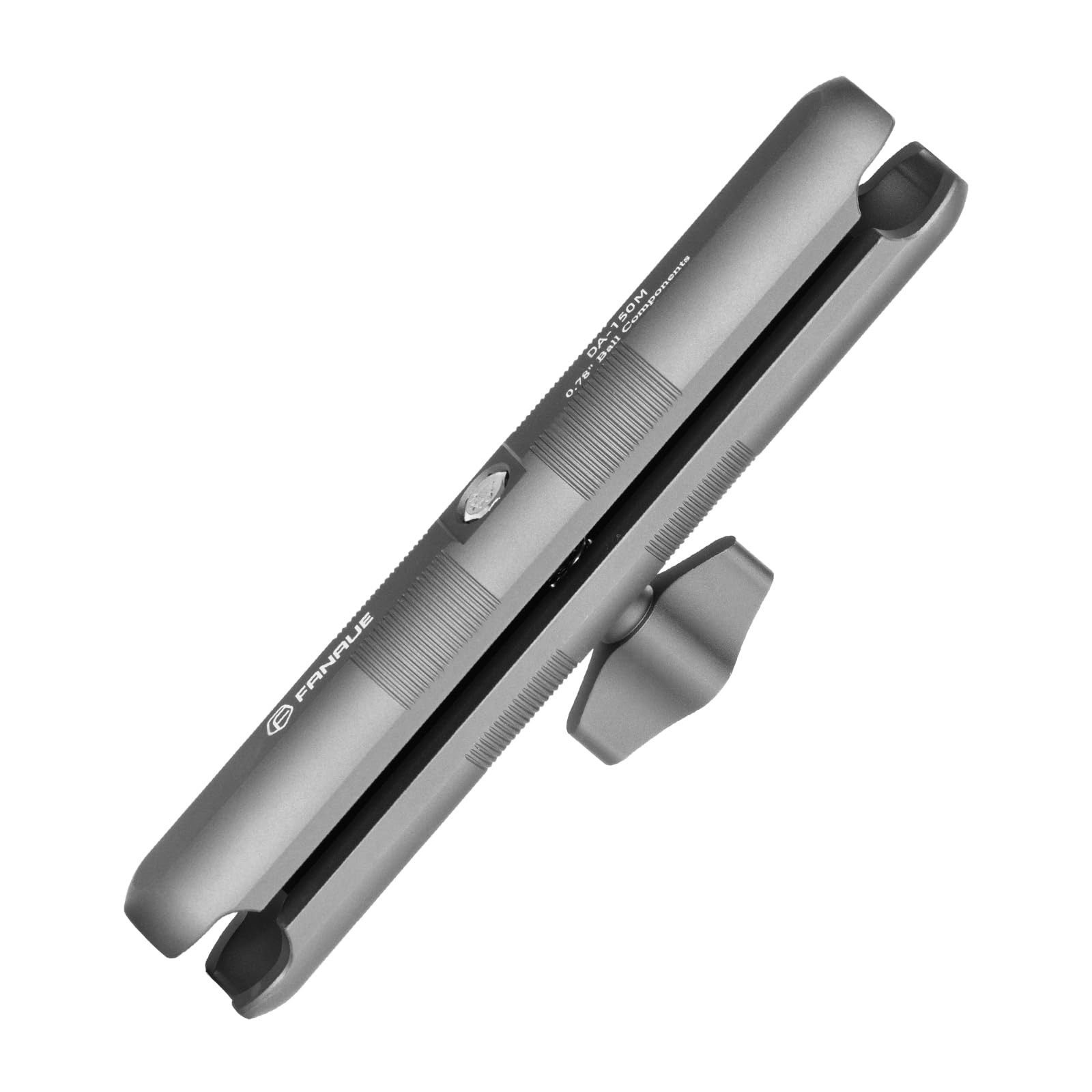 FANAUE Aluminum Mounting Arm - Dual 20mm Socket Ends for All Industry Black 