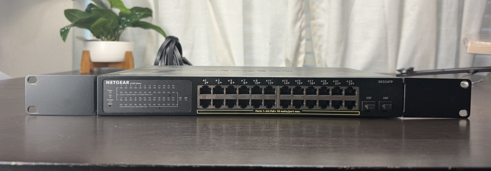 Netgear GS324TP 24-Port Gigabit PoE+ Smart Managed Ethernet Network Switch