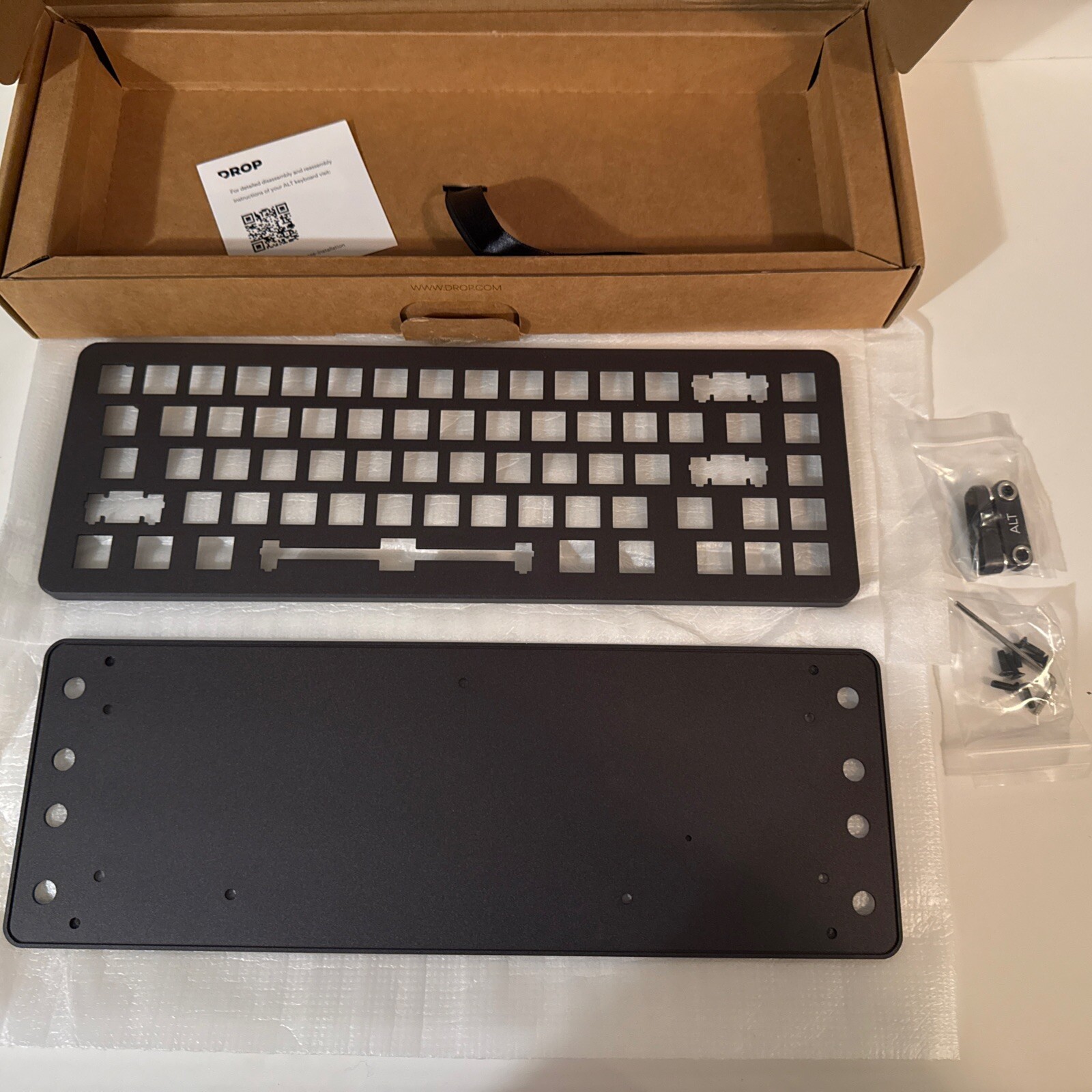 Drop ALT Enclosure Keyboard Aluminum Case MDX-34726-9 Almost Black New