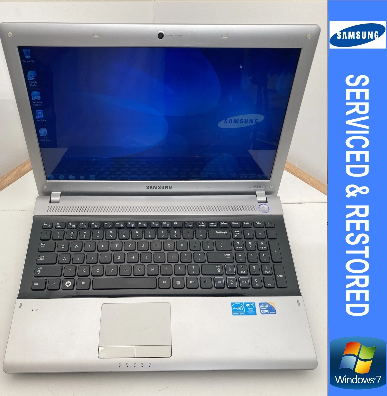 Samsung NP-RV511 Laptop SERVICED & RESTORED/15.6"/Windows 7/Excellent Condition