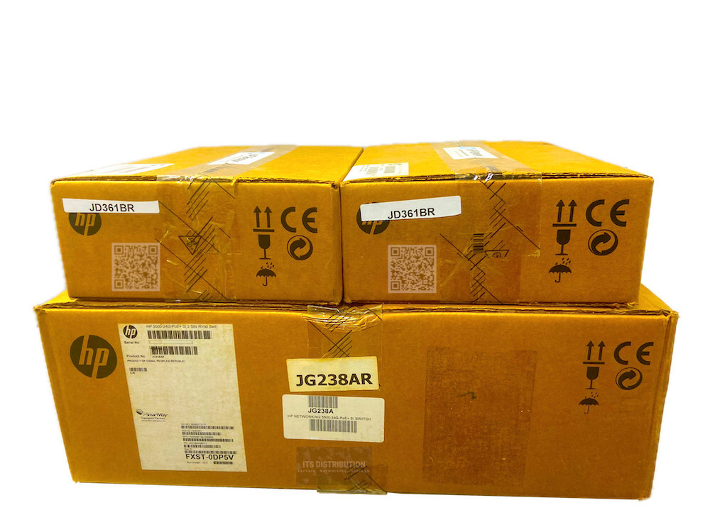 JG238A I Renew HP 5500-24G-PoE+ SI Switch w/ 2 Interfaces + 2x JD361B Modules