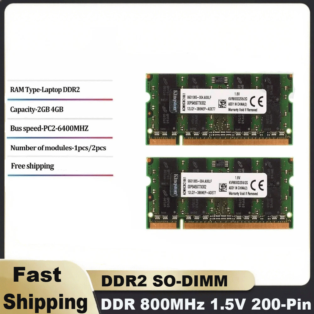 DDR2 4GB/8GB(2×4GB) PC2-6400 800MHz Laptop SODIMM Memory RAM Notebook CL6 lot
