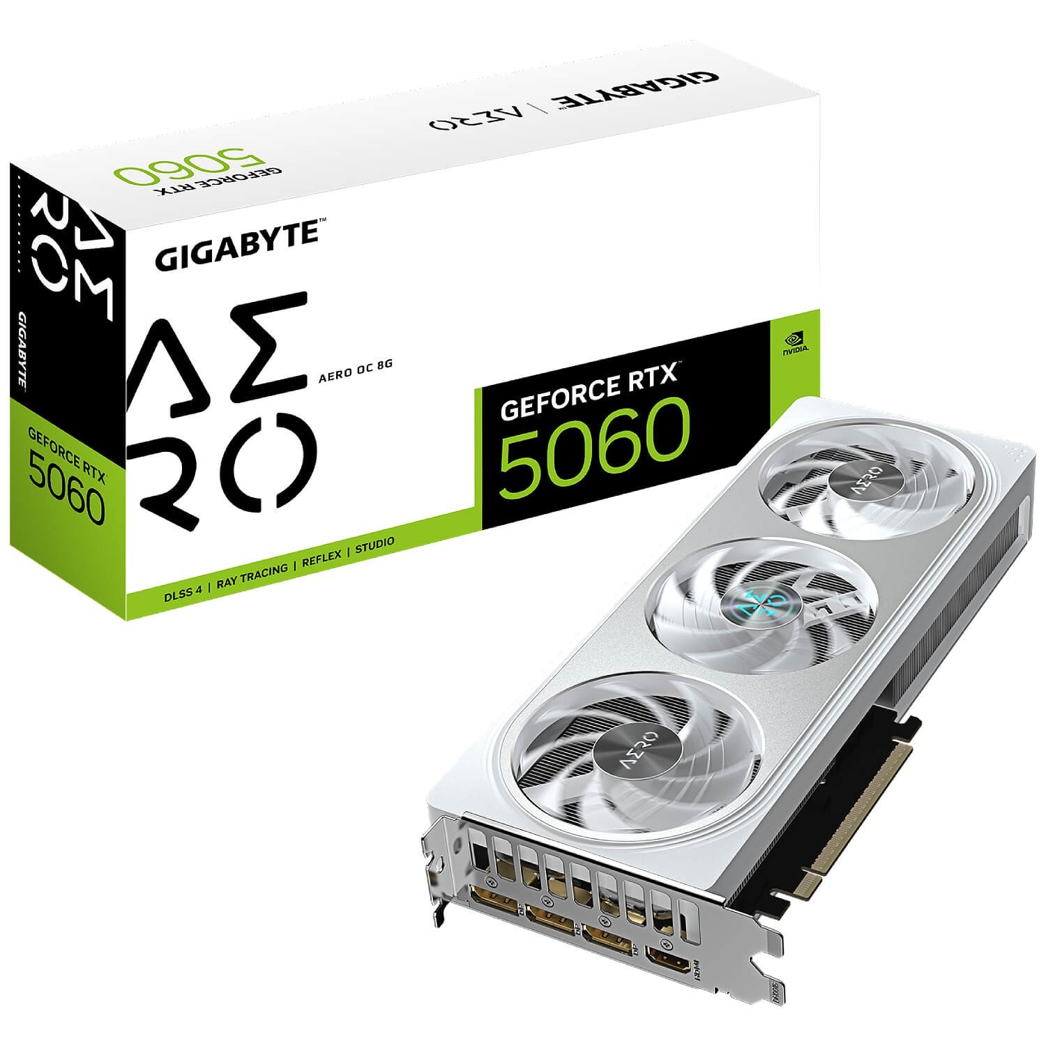 Gigabyte RTX 5060 GV-N5060AERO OC-8GD Graphic Card GDDR7 8GB N5060AEROOC8GD