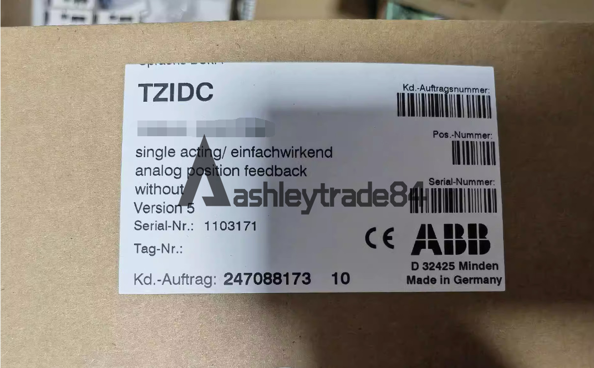 ONE New ABB V18345-1010251001 Valve Positioner
