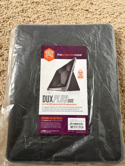 STM DUX PLUS DUO FOR IPAD CASE ( 7th & 8th Generation) The Smarter Case-Black