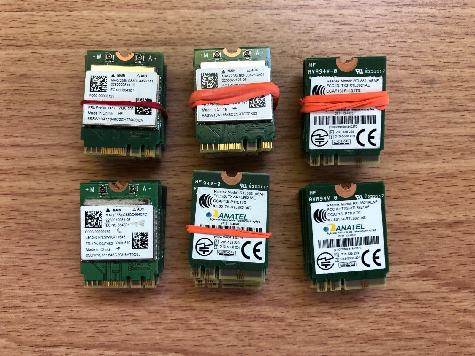 SW10A11648 00JT482 GENUINE LENOVO WIRELESS CARD LOT of 30