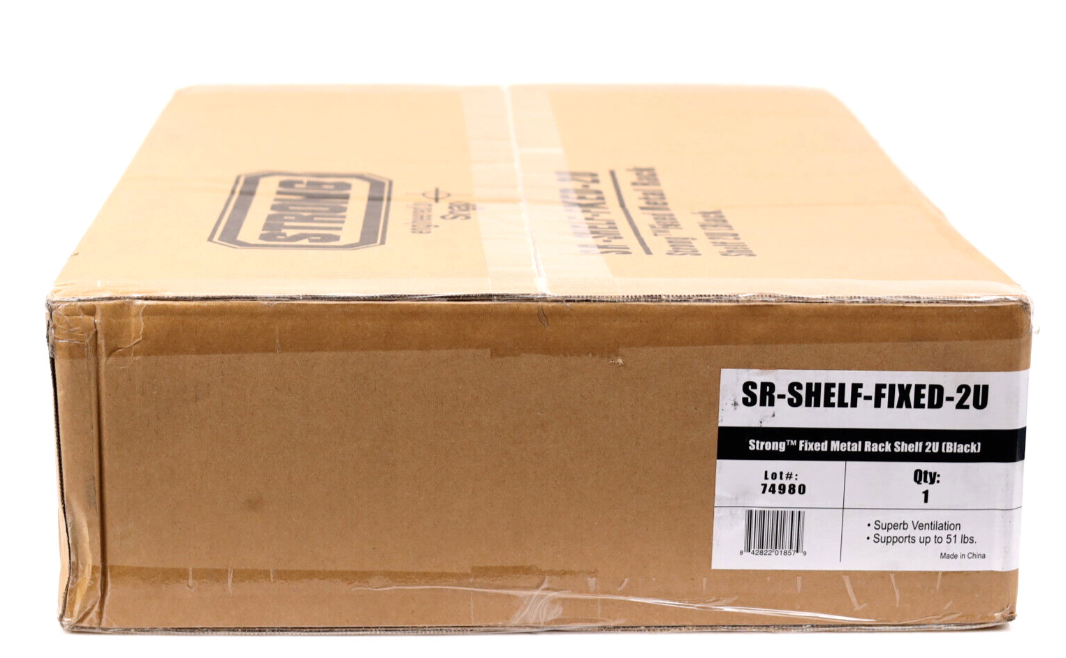 New Strong SR-SHELF-FIXED-2U 2 Space 14.5'' Deep Rack Mount Shelf o375