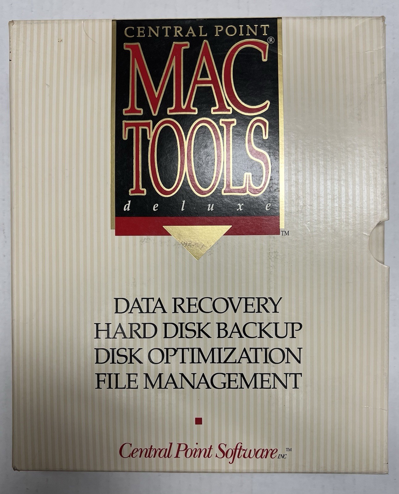 Central Point MacTools Deluxe v2.0  + DiskMaker 1.6 – CIB
