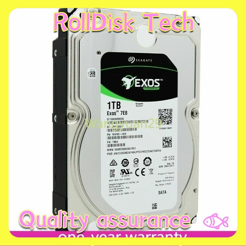 New EXOS 7E8 ST1000NM0055 Seagate Enterprise Capacity 1TB 7200RPM SATA 6.0 GB/S