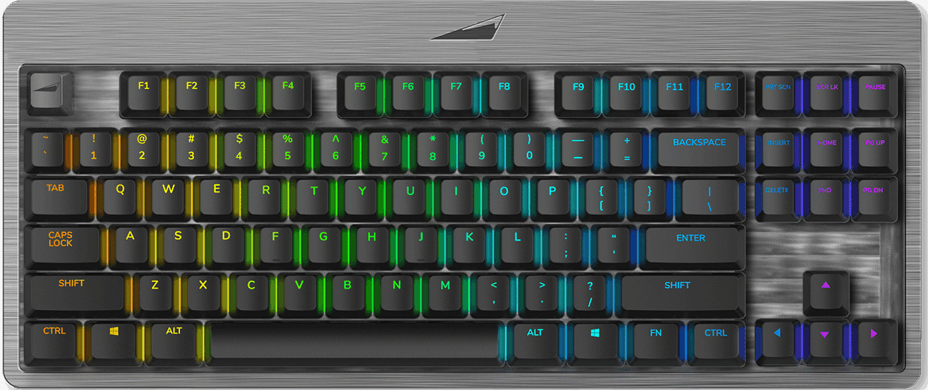 Mountain Everest Core Mechanical Gaming Keyboard - Cherry MX Red, Grey Aluminum