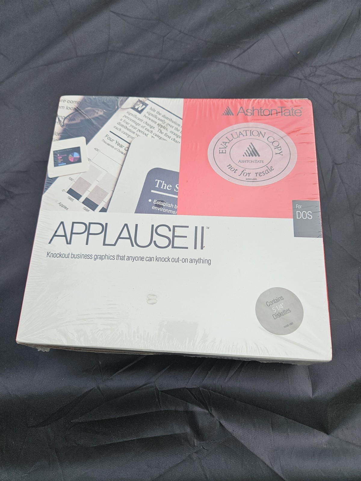 Vintage 1989 Ashton-Tate Applause II 2 Software for DOS Sealed NOS NIB