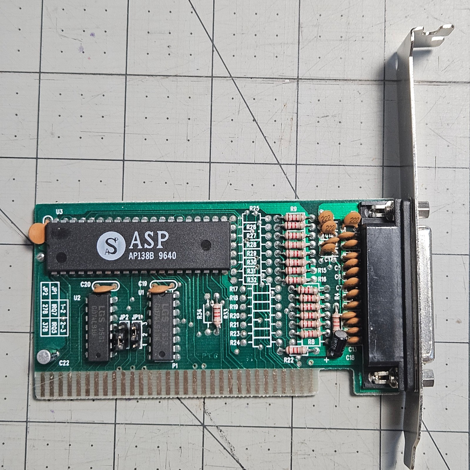 Vintage 1997 LPT Controller ASP V216-033-A-010 AP138B ISA