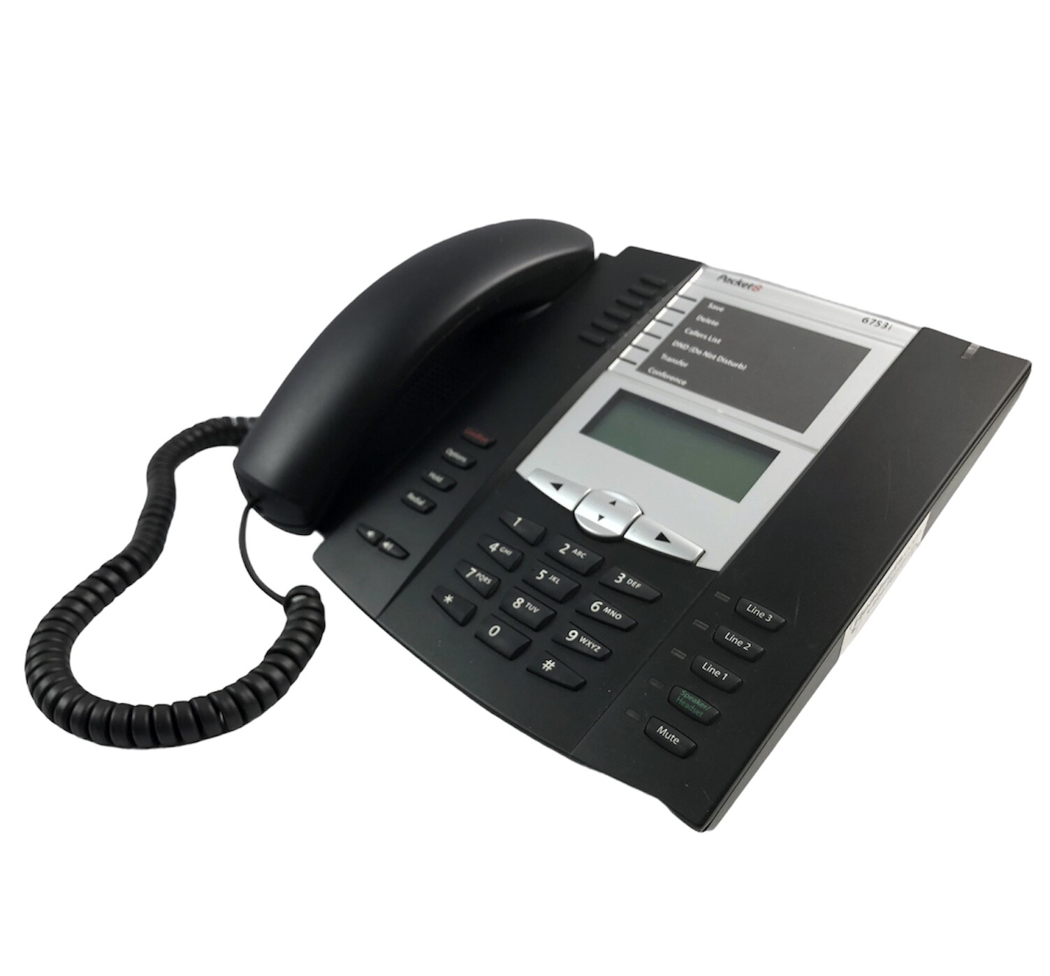 Packet8 6753i Virtual Office Business Voip Phone PoE Digital Multi-Line LCD IP