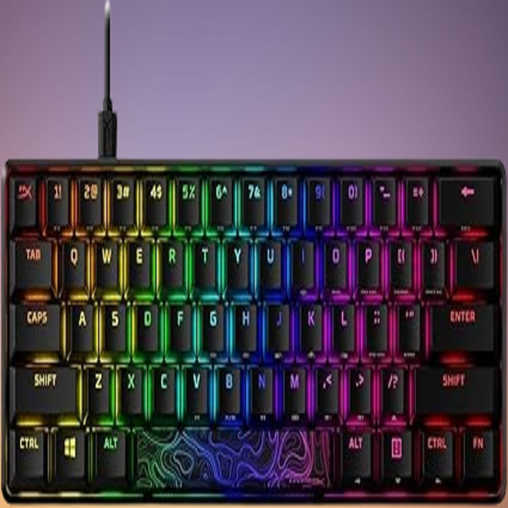 HyperX Alloy Origins 60 Mech 60% RGB PBT Red Switch Black
