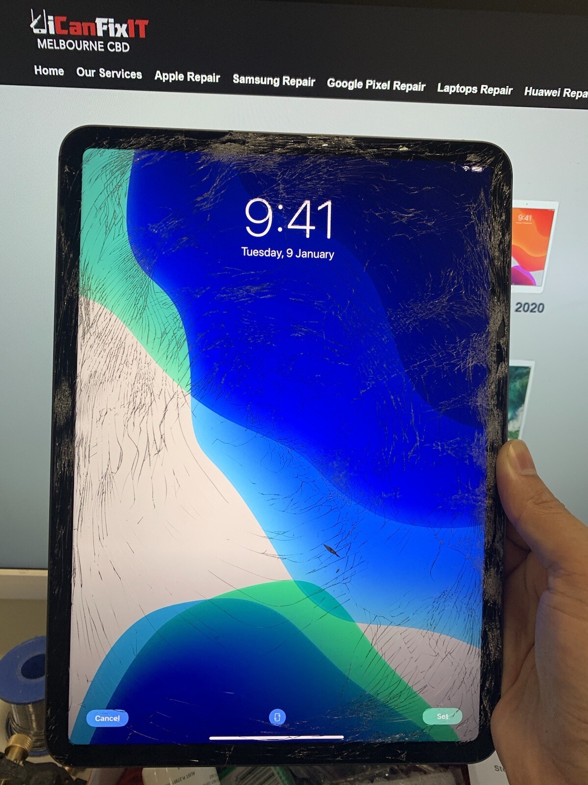 iPad Air 4 Screen Repair Glass Replacement - LCD Must Work - Fix By Mail-in