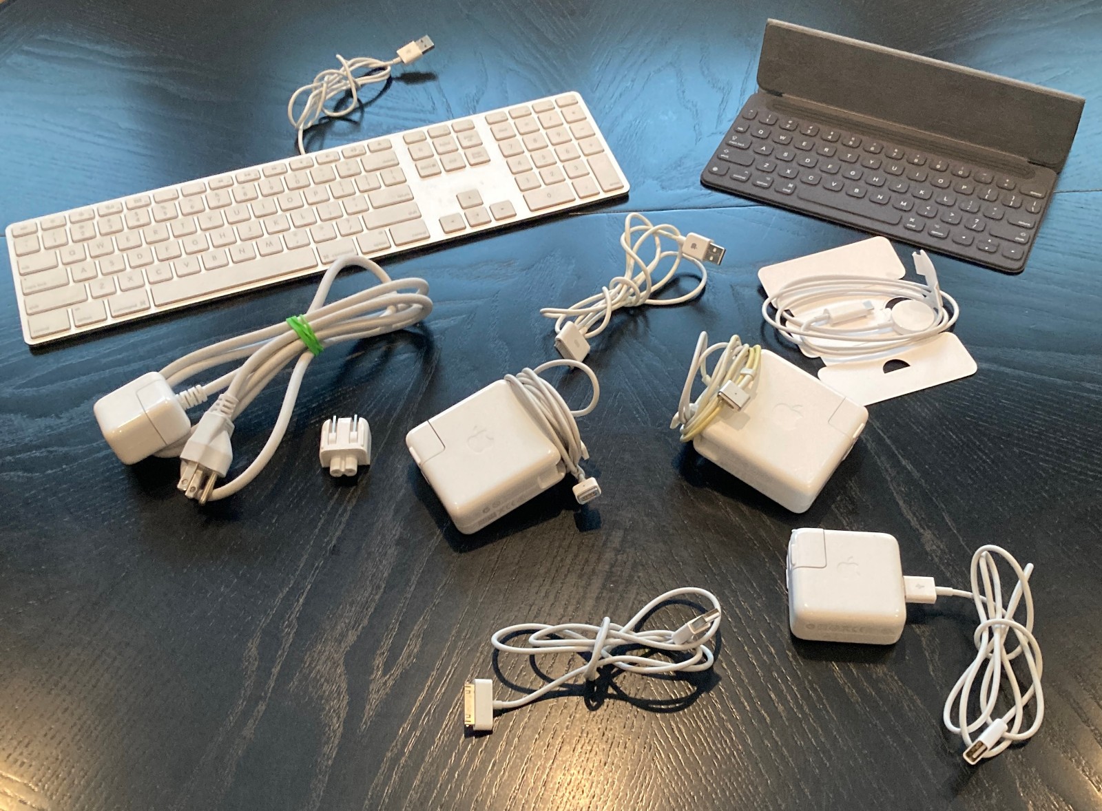 Apple product bundle – including keyboard, apple watch charger, MagSafe adaptor