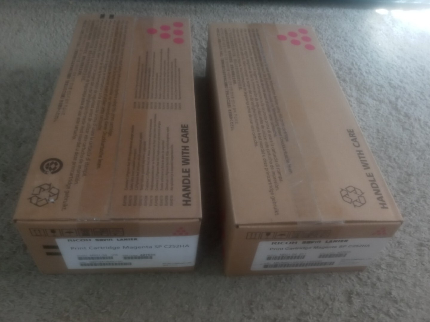 Ricoh Print Cartridge Magenta SP C252HA Model M921-34 108 2 Lot New