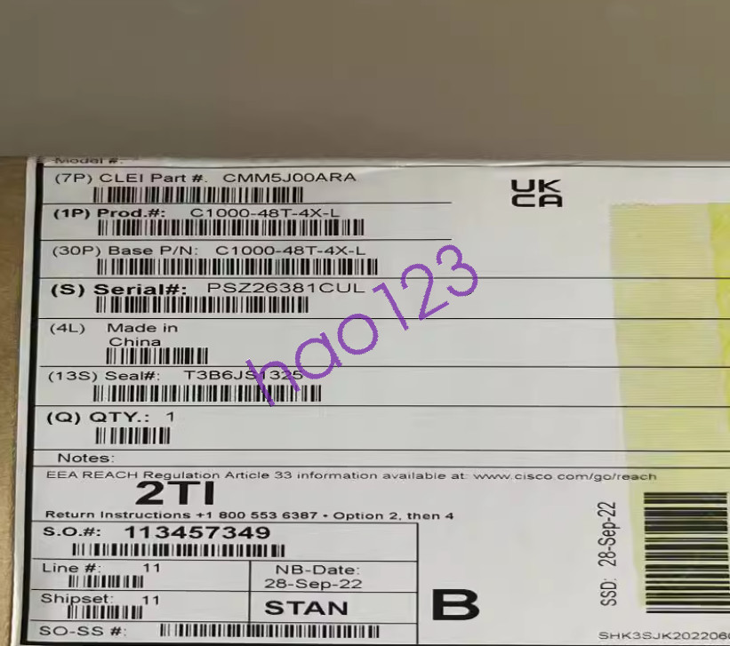 NEW CISCO C1000-48T-4X-L 48 port network switch DHL/FedEx