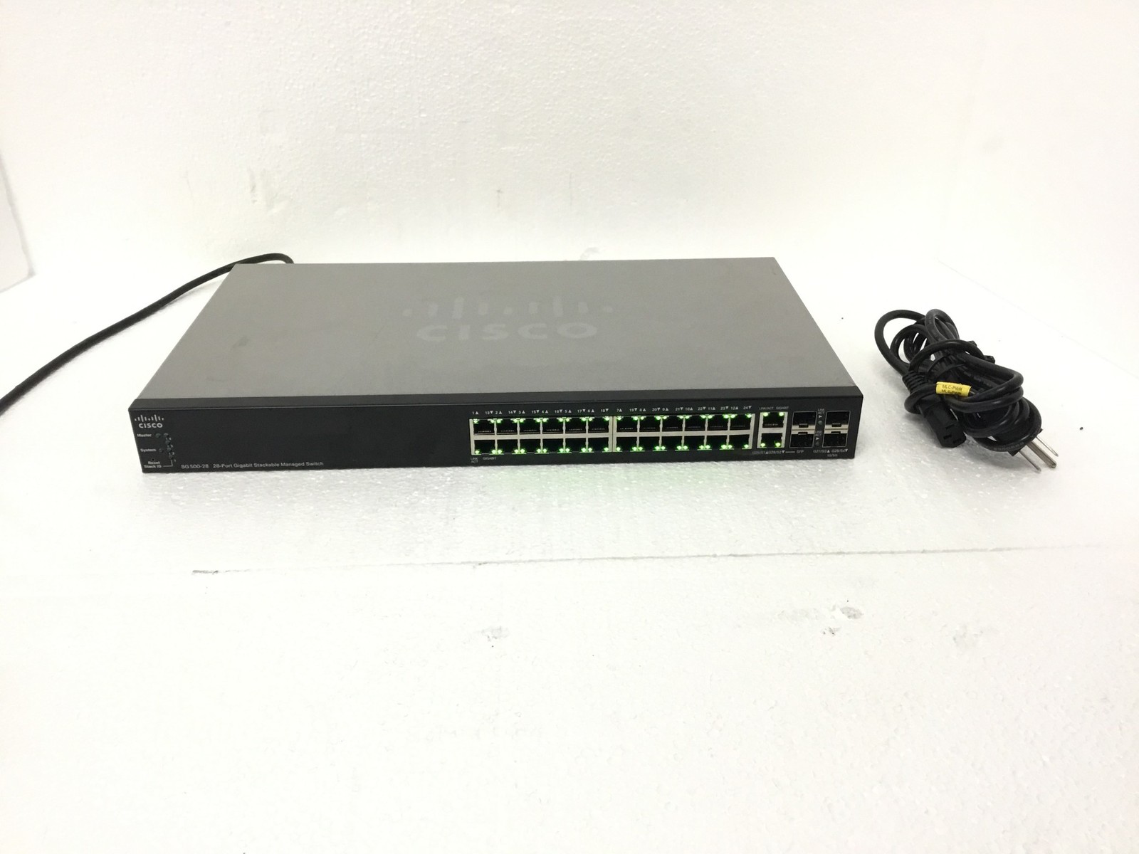 Cisco SG500-28-K9 28-Port Gigabit Managed Stackable Switch  QTY