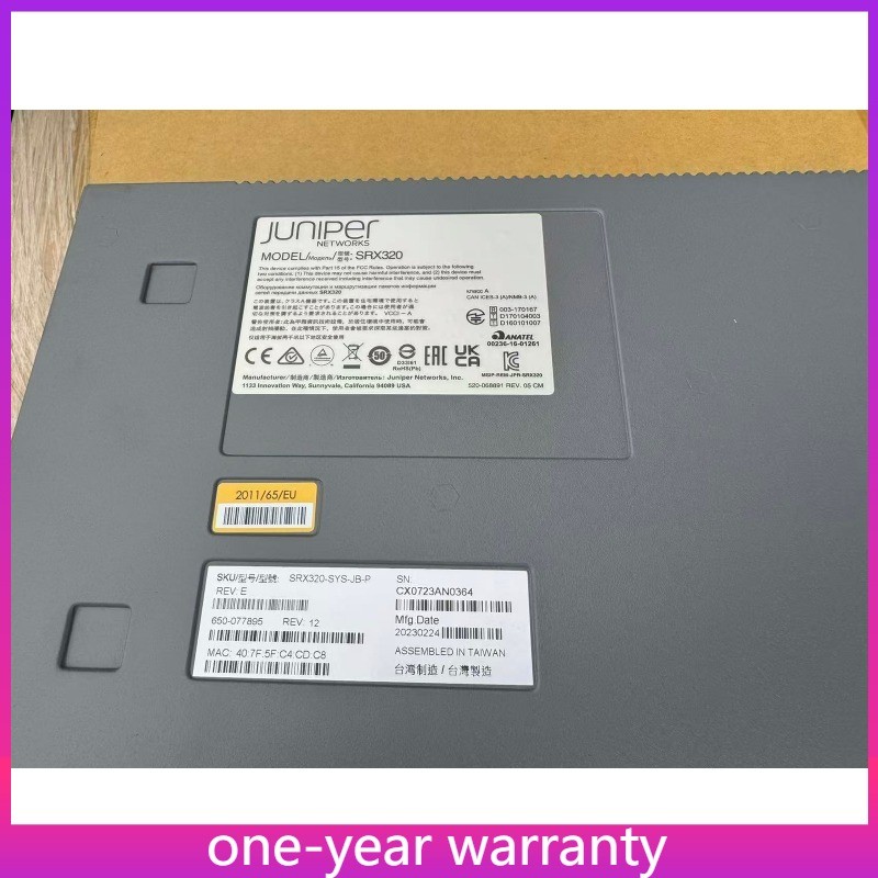 New Juniper SRX320 SRX320-SYS-JB-P Security Appliance Services Gateway Router