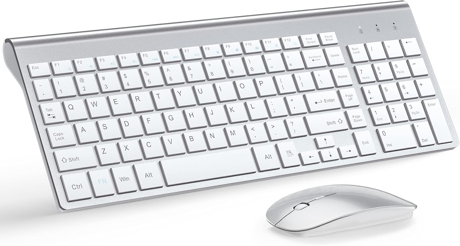 Juego De Teclado Y Mouse Inalambrico Compacto Con Conexion De 2.4 GHZ Pro