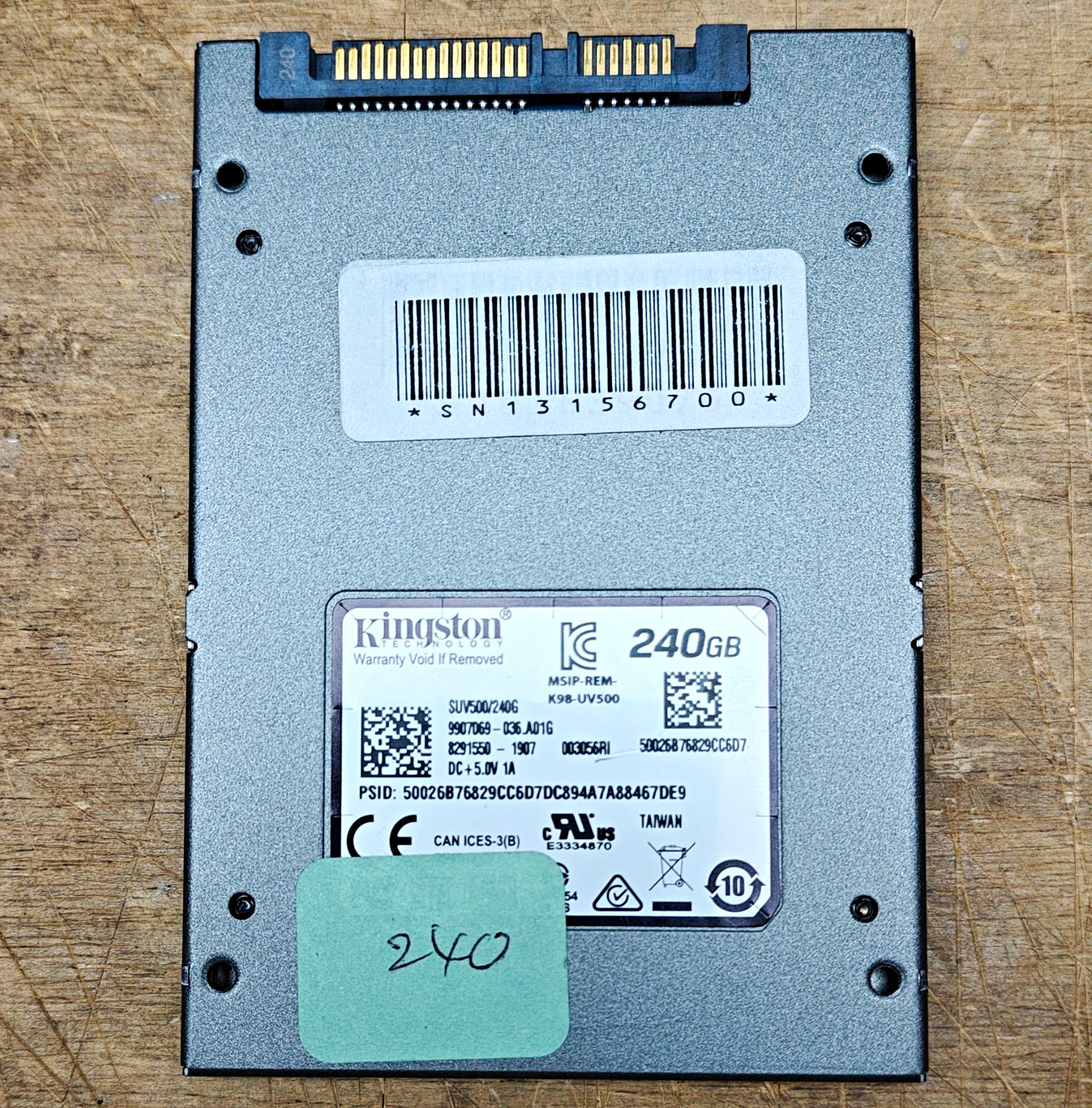 Kingston UV500 240GB 2.5" SATA III Internal SSD Secure Encryption SUV500/240G