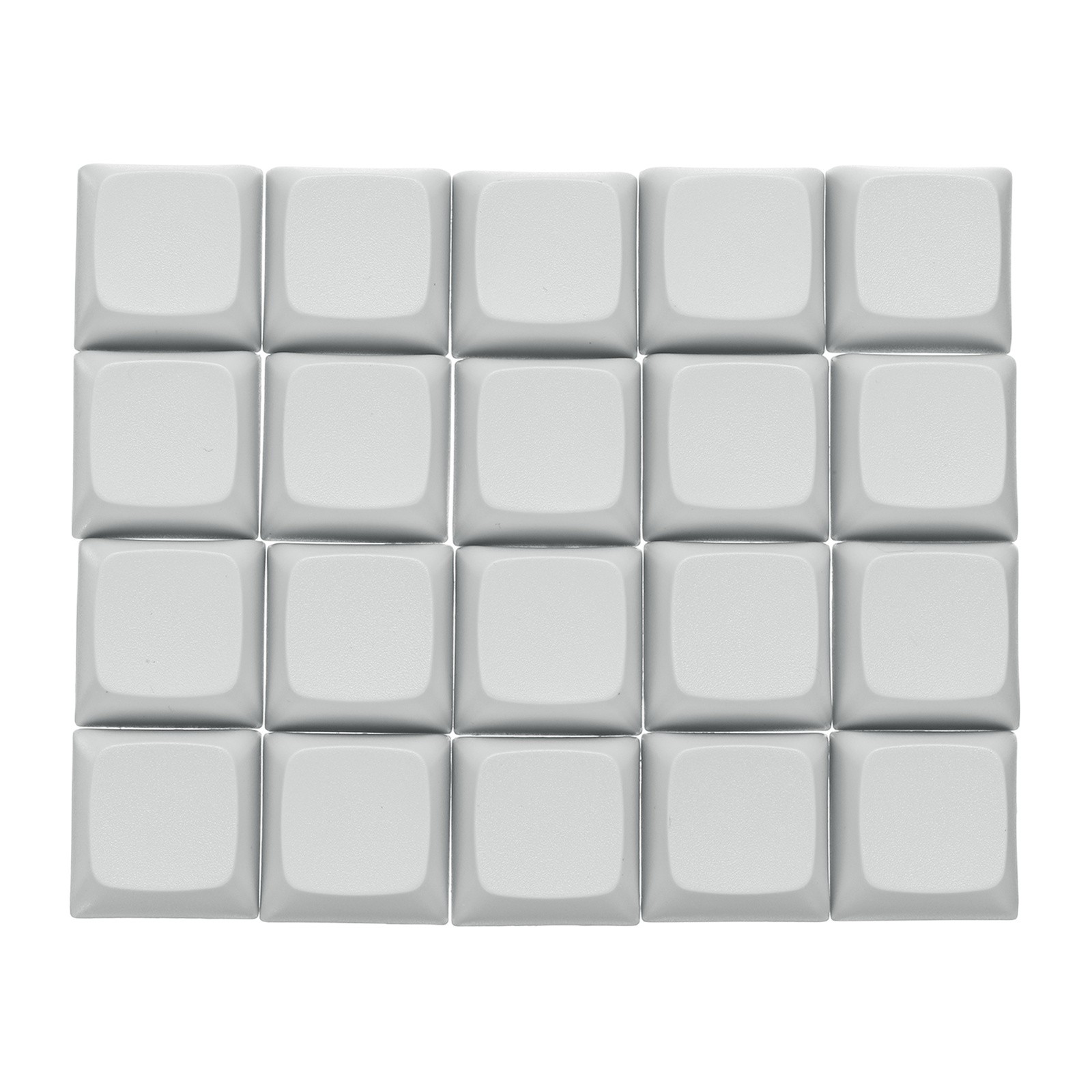 20Pcs PBT Keycap Set Mechanical Numeric Keypads for Keyboard Light Gray