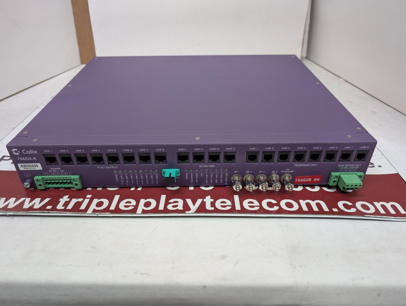 100-01693, CALIX 766GX-R MDU Rackmout ONT, includes mounting brackets BVM9G00ARA