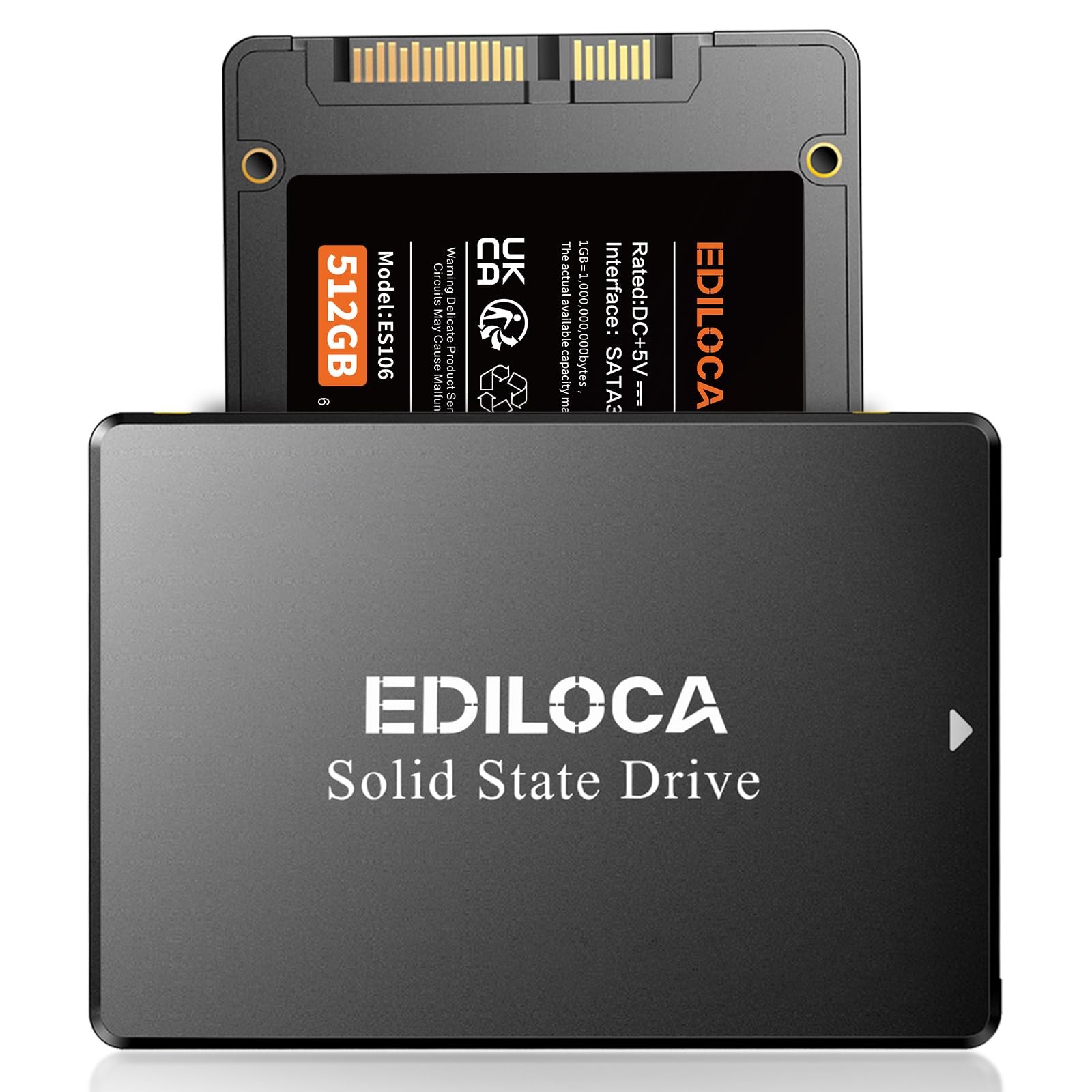 512GB Internal Solid State Drive 2.5 6Gb/s, 540MB/s Read Speed 3D 512GB